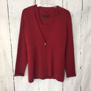 Adrienne vittadini Cardigan and top